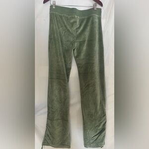Vertigo Paris Olive Green Velour Track Pants